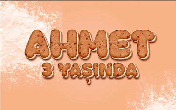 Cookie Temalı Doğum Günü Afişi - 35x50 Cm ürün görseli 1