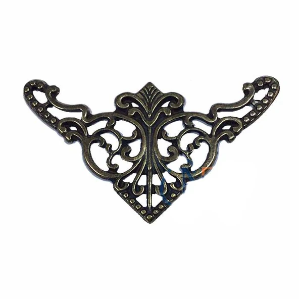 Dekoratif Köşe Süsü, Köşelik - Büyük, 31x55mm, Antik, 1 Adet ürün görseli 1