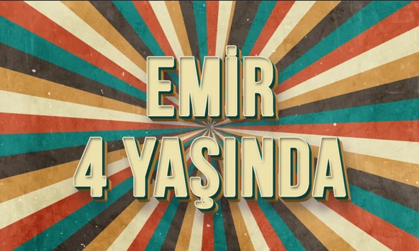 Vintage Temalı doğum Günü Afişi - 70x100 Cm ürün görseli 1