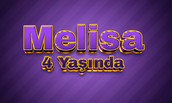 Mor ve Gold Doğum Günü Afişi - 70x100 Cm ürün görseli 1
