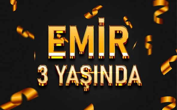 Gold Temalı Doğum Günü Afişi - 50x70 Cm ürün görseli 1