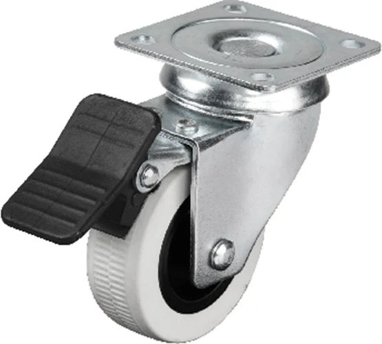 Hts 334 - 50x20 mm Çift Bilyalı Tablalı Frenli Teker 4 Adet ürün görseli 1