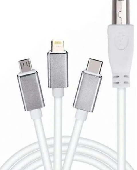 ZR362 Ads 501 Type-C 3 İn 1 Yazıcı Kablosu ürün görseli 1