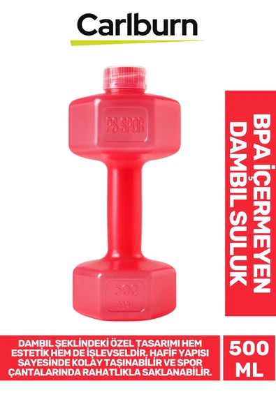Özel Tasarım Bpa İçermeyen Gıdaya Uygun Plastik Spor Günlük Kamp Koşu Dambıl Suluk 500 ml ürün görseli 1