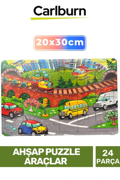 Özel Seri Eğitici Zeka Geliştirici Öğretici El Göz Koordinasyonu Ahşap Puzzle Araçlar - 24 Parça ürün görseli 1
