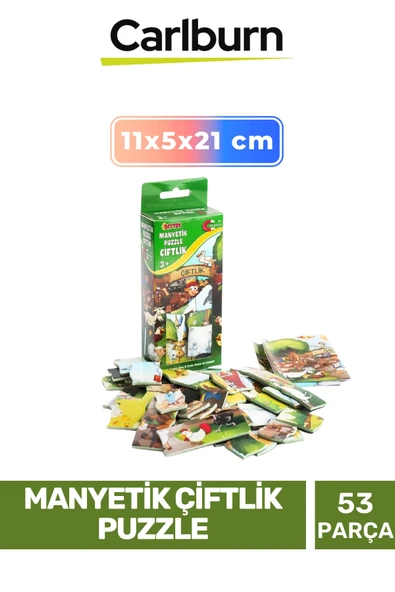 Özel Üretim Eğitici Zeka Geliştirici Öğretici El Göz Koordinasyonu Manyetik Çiftlik Puzzle 53 Parça ürün görseli 1