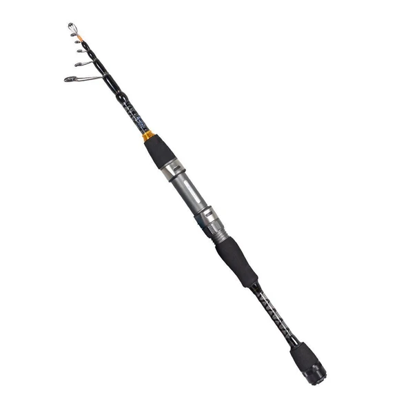 Ryuji Rock Fish 205 cm 0.5-7g Atarlı Teleskopik Spin Kamış(Solid Uçlu) ürün görseli 1
