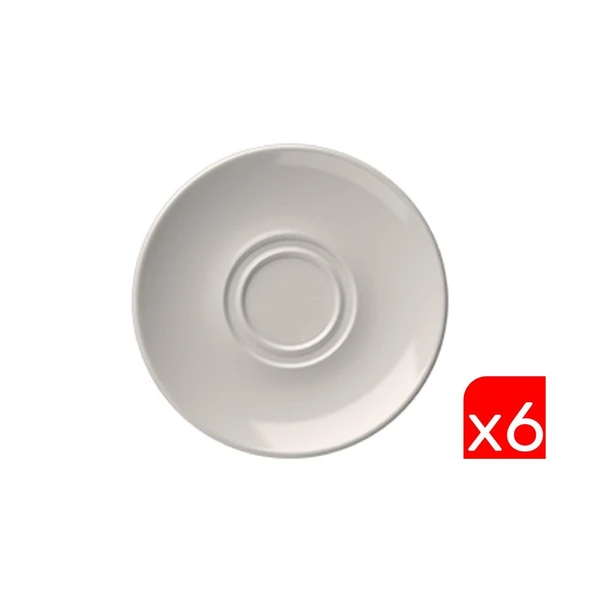 Tabak Evi Porselen Lona Fincan Tabağı 16cm Taban Çapı 4cm 6 LI ürün görseli 1