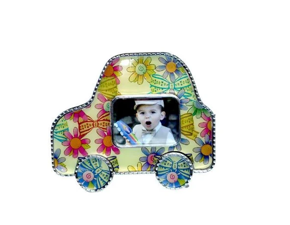 12 Adet 9x7cm Araba Çerçeve Fotoğraf Çerçevesi Ayaklı Mıknatıslı Renkli ürün görseli 1