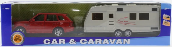 Kırmızı Metal Araçlı Karavan Mk1021 ürün görseli 1