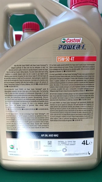 Power 1 15w-50 4 Litre Motor Yağı - Resim 3