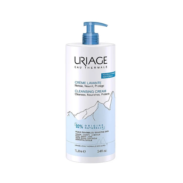 Uriage Creme Lavante Yüz, Vücut ve Saç İçin Temizleyici Krem 1 LT ürün görseli 1