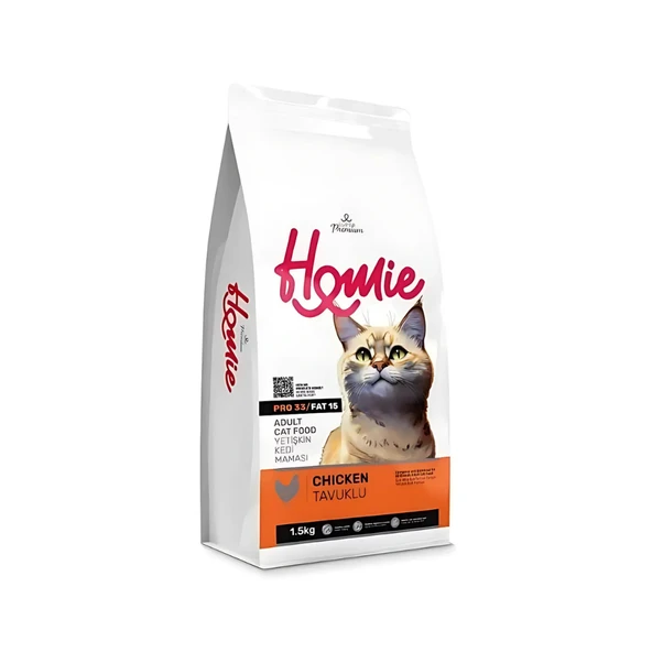 Homie Süper Premium Tavuklu Yetişkin Kedi Maması 1.5 Kg (3Adet) ürün görseli 1