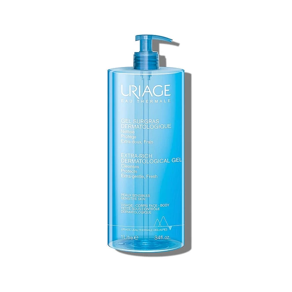 Uriage Extra Rich Dermatological Kuru Ciltler İçin Yüz ve Vücut Temizleme Jeli 1 LT ürün görseli 1