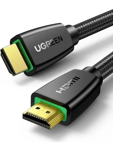 UGREEN 40408 HD118 HDMI Kablo 4K 18GB/s HDMI 2.0 Örgülü Görüntü ve Ses Aktarma Kablosu Siyah 1metre ürün görseli 1