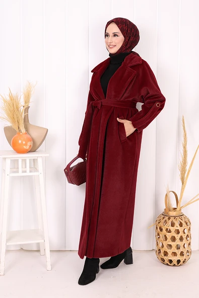 Kuşaklı Kaban 70058 Bordo - Resim 4