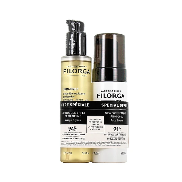 Filorga Skin Prep Enzimatik Temizleme Köpüğü 150 ml + Skin Prep Temizleme Yağı 150 ml Kofre ürün görseli 1