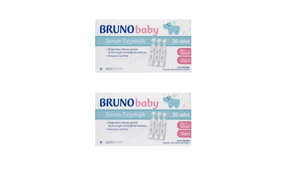 Bruno Baby Serum Fizyolojik 5 ml X 20 Flakon ürün görseli 1