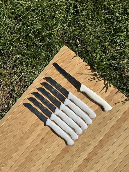 Solingen Beyaz Set- 6'lı Meyve Bıçağı+1 Sebze Bıçağı ürün görseli 1