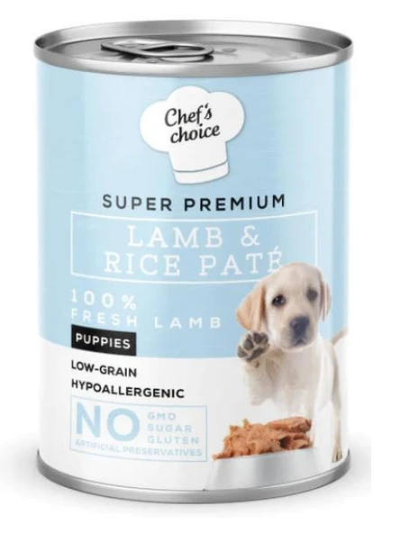 Chefs Choice Kuzu Etli  Tahılsız Yavru Köpek Yaş Maması 400 Gr ürün görseli 1