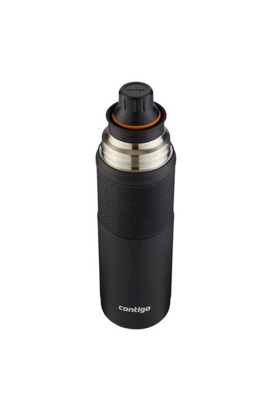 Thermal Bardaklı Çelik Termos 740ml Siyah - Resim 4