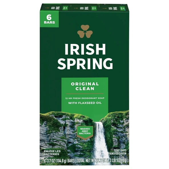 Irish Spring Soap Bars Aloe Mist 6 Bars 628.8 Gr ürün görseli 1