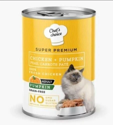 Chefs Choice Tavuklu Balkabaklı Kedi Konservesi 400 Gr ürün görseli 1
