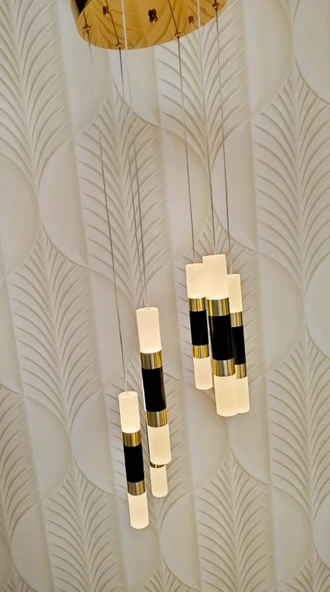Yuvarlak Ledli avize 6 Lı - Resim 4