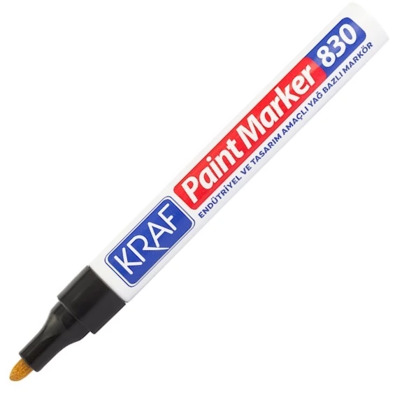 Kraf Paınt Markör 830 Siyah (10’lu) ürün görseli 1