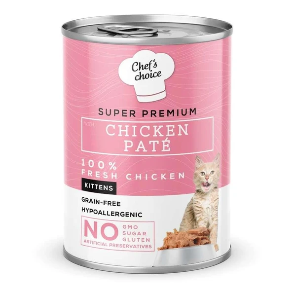 Chefs Choice Tavuklu Yavru Ezme Kedi Yaş Maması 400 Gr ürün görseli 1