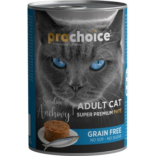 Pro Choice Sardunya ve Hamsili Yetişkin Kedi Konservesi 400 Gr ürün görseli 1