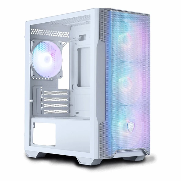 MSI MAG Forge M100R USB 3.2 ARGB mATX Mid Tower Beyaz Kasa ürün görseli 1
