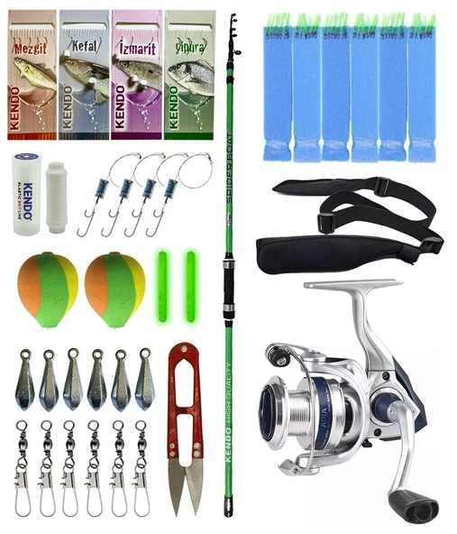 Yek Outdoor Tekne Olta Seti Kendo Spider Boat 2.10cm Olta Kamışı&Okuma ARIA-6000a Olta Makinesi ürün görseli 1