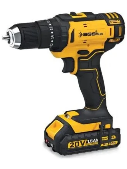 Sgs 5249 Akülü Darbeli Matkap Seti Çift Akülü 20 Volt- 1.5 Amper ürün görseli 1