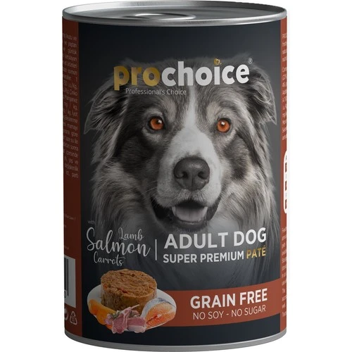 Pro Choice Kuzu Somon ve Havuçlu Yetişkin Köpek Konservesi 400 Gr ürün görseli 1