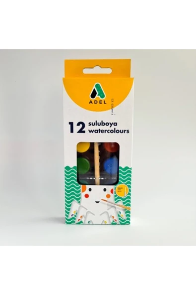Suluboya Küçük Boy 12 Renk ürün görseli 1