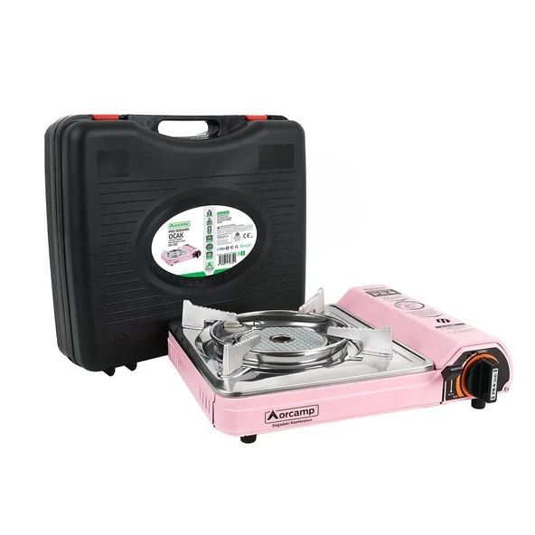 Orcamp Seramik Pro Portatif Ocak Pembe - Resim 2