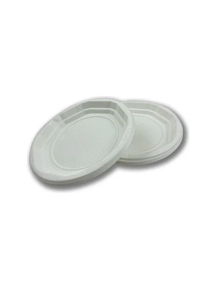 Plastik Tabak 21 cm 50 Li - Resim 2