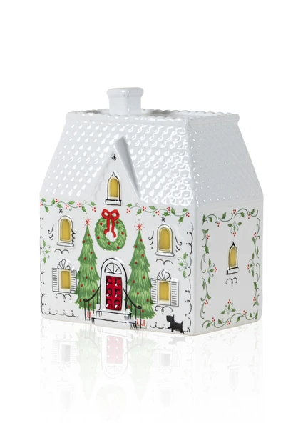 The Mia Dekoratif Led Işıklı Ev Biblo14x9x17 cm ürün görseli 1