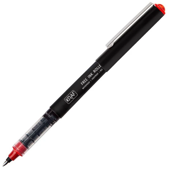 Kraf Roller Kalem 0.7 300G Kırmızı 12’li ürün görseli 1
