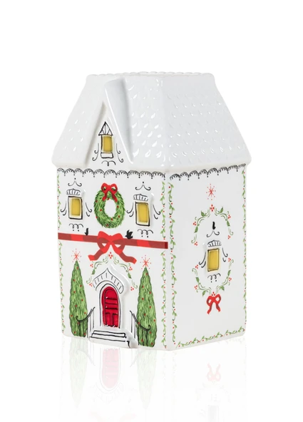 Dekoratif Led Işıklı Ev Biblo 11x9x18 cm ürün görseli 1