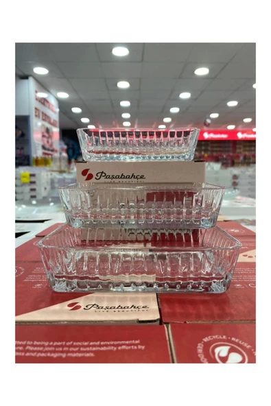530323 Freyza Servis Tabağı 3'lü 14x8,5 cm - Resim 2