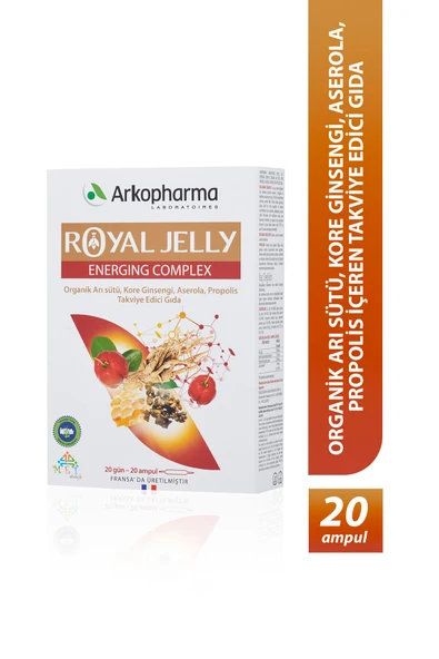 Arkopharma Royal Jelly Energing Complex 20 Ampül ürün görseli 1