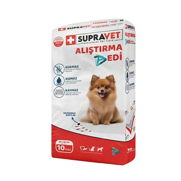 Supravet Köpek Çiş Eğitim Pedi 60x90 cm 10'lu ürün görseli 1