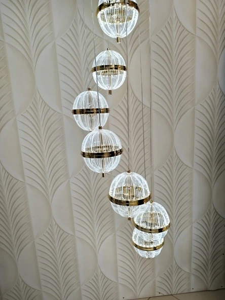Modern Led sarkıt Avize 6 lı - Resim 3