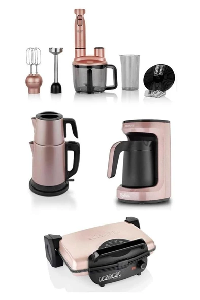 Elektro Mega Set 4 Lü Rosegold ürün görseli 1