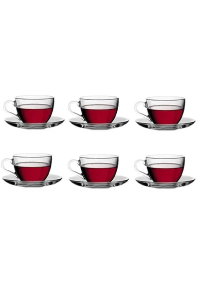 Basic 6 Lı Çay Fincan Takımı 12 Parça 97948 ürün görseli 1