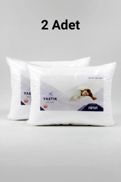 Niron 2’li Silikon Yastık Seti – 50x70 cm, 700 gr, Mikrofiber Kumaş, Yumuşak Destek ürün görseli 1