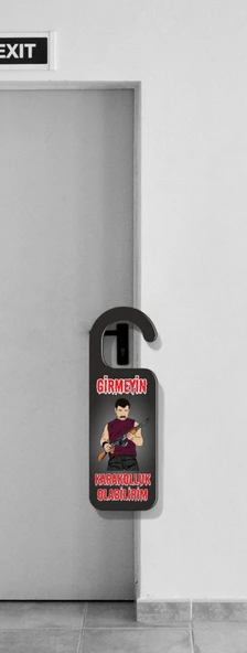 SEVİMLİ RAHATSIZ ETMEYİN KAPI ASKILIĞI ürün görseli 1