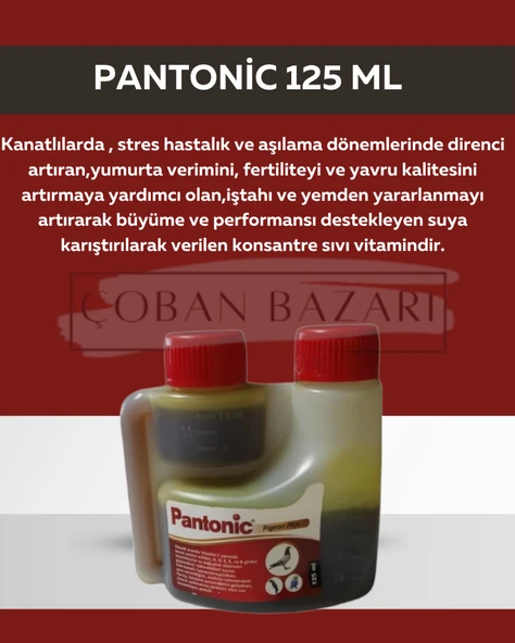 Royal Pantonic 125 Ml Kanatlılar Için Multivitami ürün görseli 1